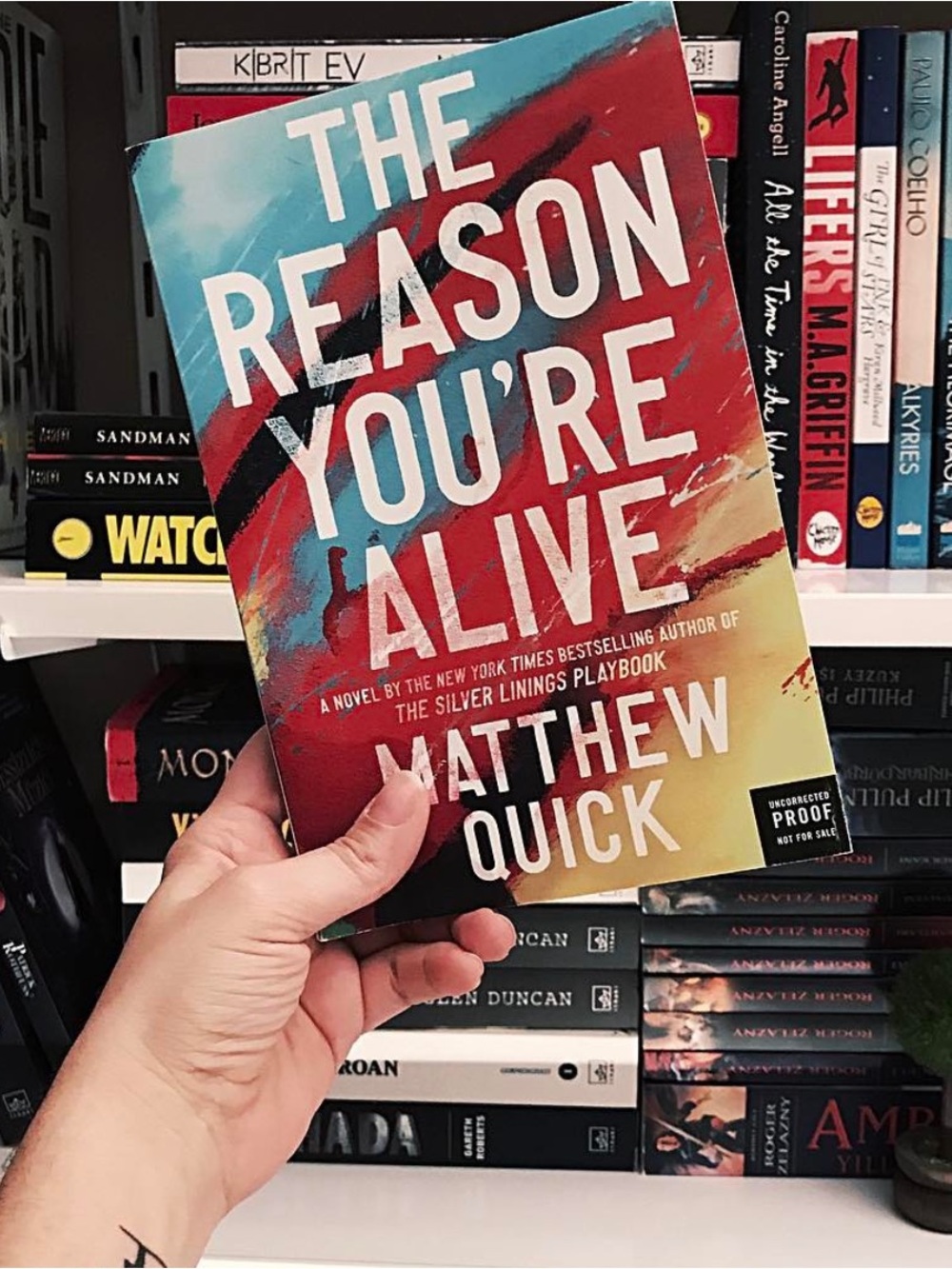 The Reason You’re Alive Matthew Quick 1st Ed HC 2017 HarperCollins